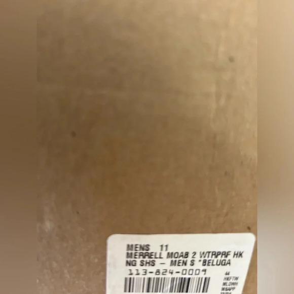 Merrell Men’s Size 11 Moab 2 Waterproof Hiking Shoes Brown NWT Beluga - Picture 6 of 7